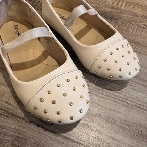 Kids Neutral & Gold Dress Shoes and Brown Boot Bundle